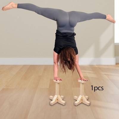 Handstand Canes with Non Slip Base Wooden Portable Handstand