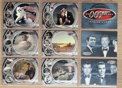 Ein kompletter Satz 60 Rittenhouse Sammelkarten James Bond 40th Anniversary