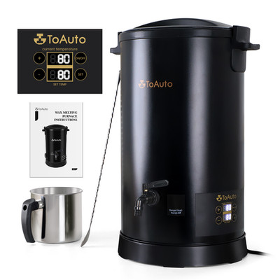 10L Wachsschmelzer Wax Melter Kerzenherstellung mit Wachszapfhahn DIY Geschenk