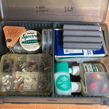 Vintage Tenkara Fly Fishing Set with ~290 Flies, Old/Used Condition