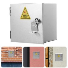 Outdoor Socket Box with Lock Metal Outlet Electrical Cover Protector
