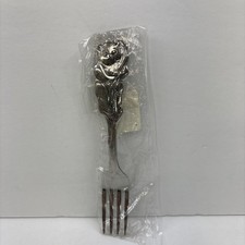 Oneida Community CUBBY BEAR 18/8 Stainless 6 3/4" YOUTH FORK New in Wrapper 