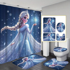 Cartoon Gift, Movies Cartoon Frozen Theme Bathroom Sets or Shower Curtain.