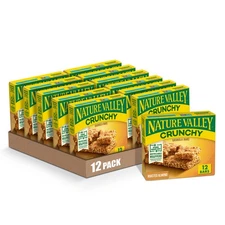 Nature Valley Roasted Almond Crunchy Granola Bars Pack Of 12 Healthy Snack