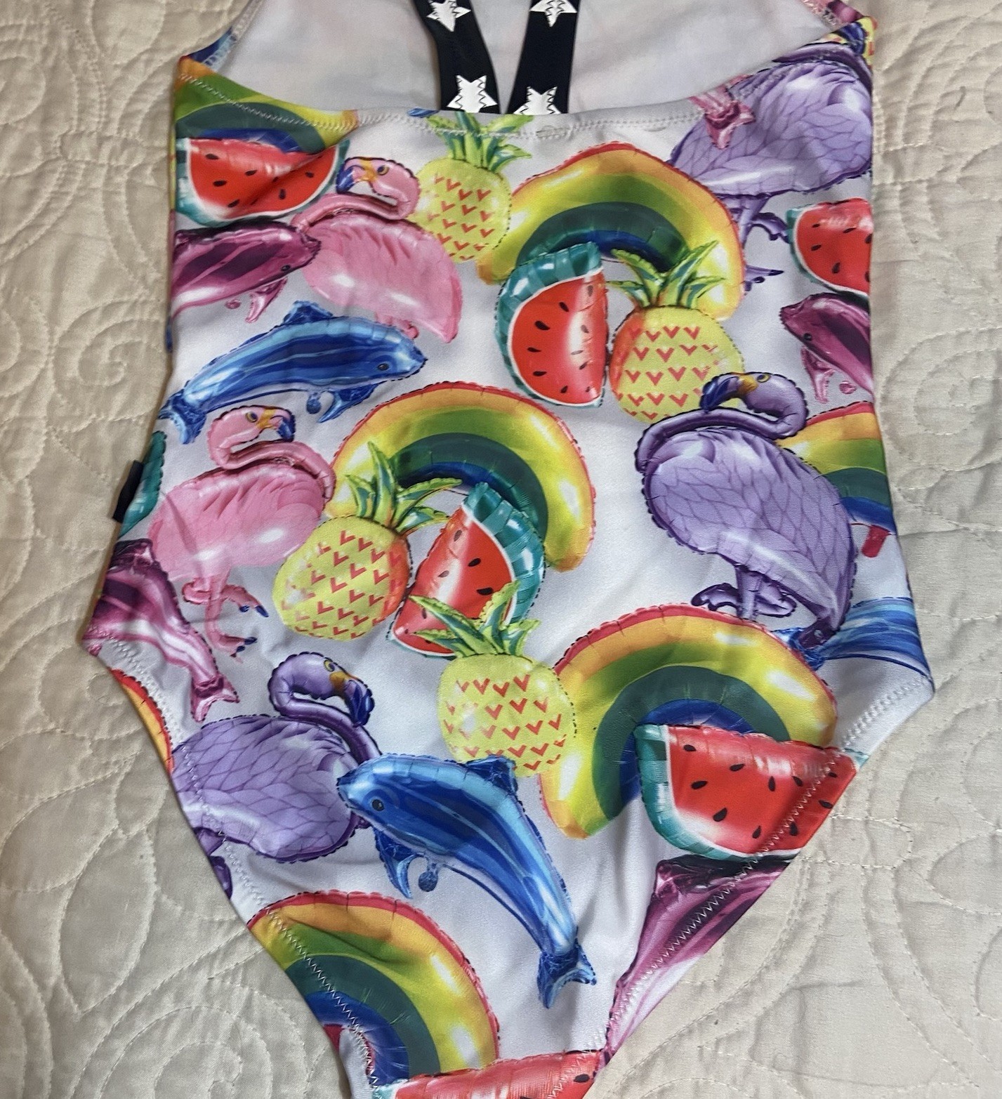 Molo Nakia Swimsuit Bathing Girls Size 7 in Balloons 50+ UV Protection