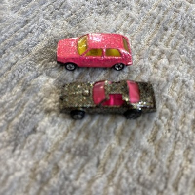 Hot Wheels VW Golf Metal Flake Paint 1989 Pink Black Bottom + Bonus Trans Am !