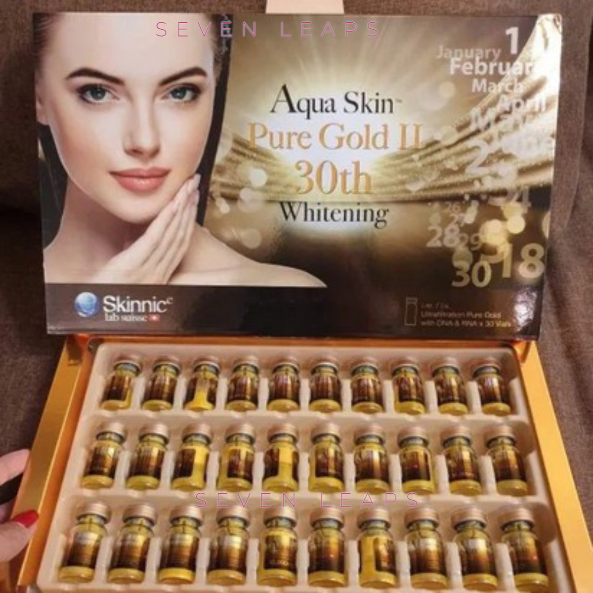 puregold glutathione Aqua Skin Pure Gold Anti Aging Brightening Serum EXP 2029 DHL EXPRESS SHIP