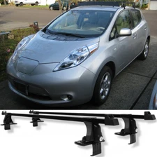 Roof Rack 54" Cross Bar Luggage Carrier Cargo w/ Lock For Nissan Leaf 2018-2025
