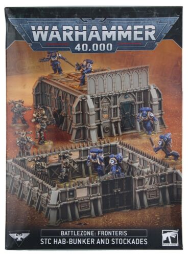 Warhammer 40K BattleZone Fronteris, STC Hab-Bunker and Stockades  NOS  Free Ship - Afbeelding 1 van 2