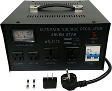 3000-Watt Heavy Duty Voltage Regulator/Stabilizer with Built-in Voltage Transfor