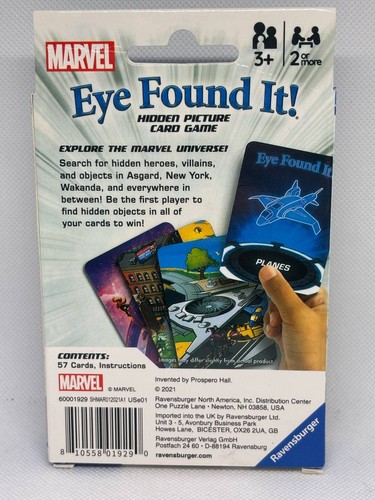 Marvel Eye Found It! Hidden Picture Card Game - Ravenburger 3+ / 2+ Players - Picture 2 of 4
