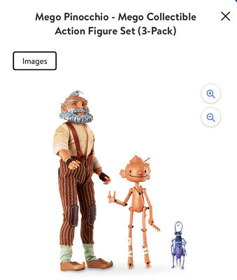 Mego Guillermo del Toro's Pinocchio Action Figure Set of 3 — Sure