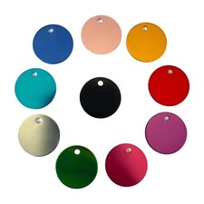 Blank Aluminum Circle Tags, Metal Discs For Laser engraving, Bulk Round Id CNC