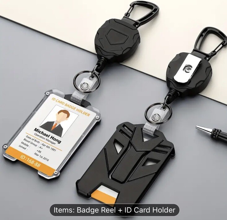 Durable Card Holder With Badge Reel Style - Office S... - Office One LLC - View #6