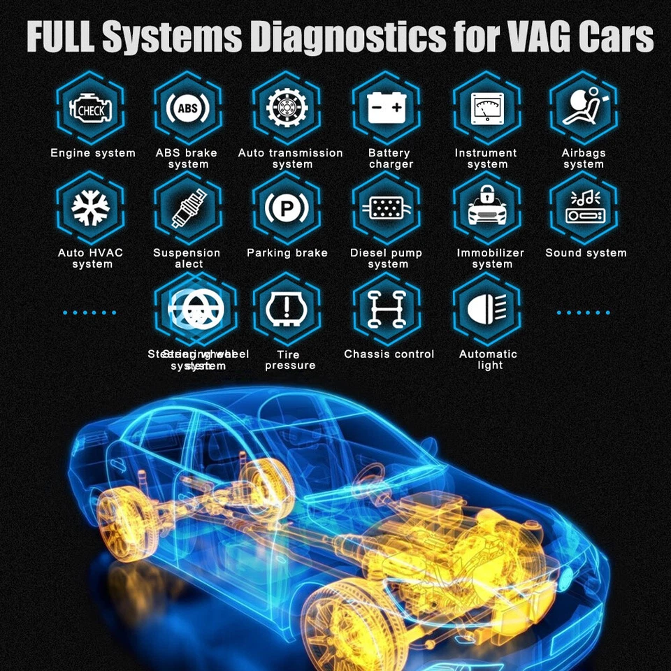 ANCEL VD700 For VW Car OBD2 Scanner Fault Code Reader All System Diagnostic Tool - Image 3 of 4
