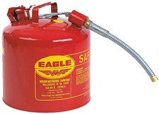 Safety Can, Type-II, Galvanized Steel, 5-Gal.