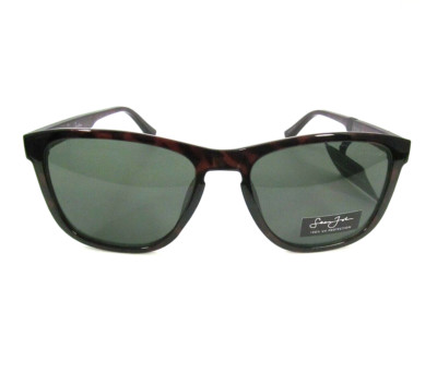 SEAN JOHN Classic Shape Tortoise Shell Sunglasses Green Lenses SJS1014-215