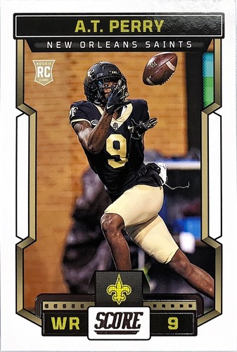 2023 Panini Score NFL A.T. Perry NO Saints Wake Forest RC Rookie Card #360 - Picture 1 of 2