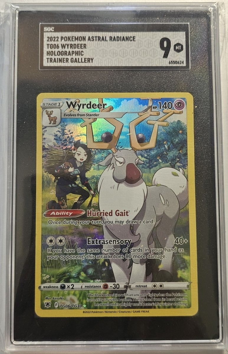 wyrdeer pokemon card value 069/189 - Astral Radiance - Rare Evolution Lot variation to centering Wyrdeer V (Ultra Rare) 134/189