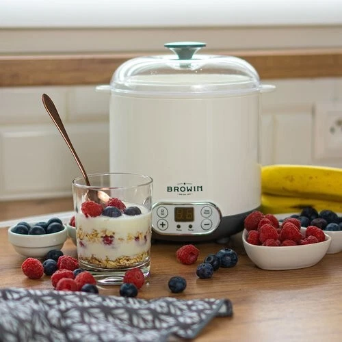 Browin Soft Cheese and Yoghurt Maker 1.5L with Thermostat Homemade Cheese Food - Image 4 of 4