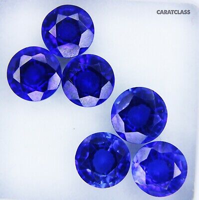 Natural Blue Sapphire ROUND Shape Ggl Certified 6mm Origin Ceylon