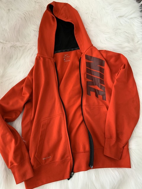 Nike Washout Hooded Zip Sweater Red