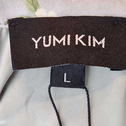 Mini abito da donna nuovo con etichette Revolve Yumi Kim verde floreale bacio me a livelli L - Foto 4 di 12