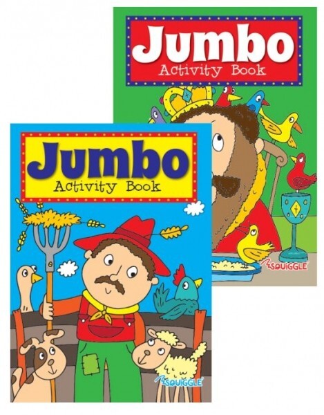 2 x JUMBO PUZZLES BOOKS KIDS COLOURING ACTIVITY FUN BOOKS