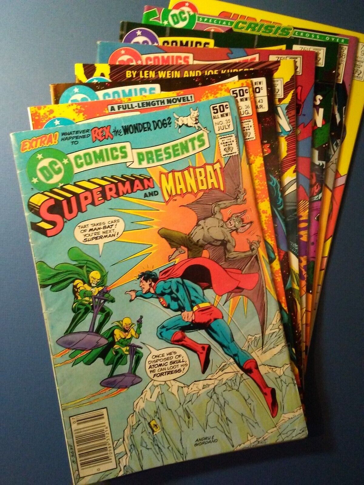 DC COMICS PRESENTS Superman and ?  9 issue lot Manbat, Demon, Creeper 1981-86