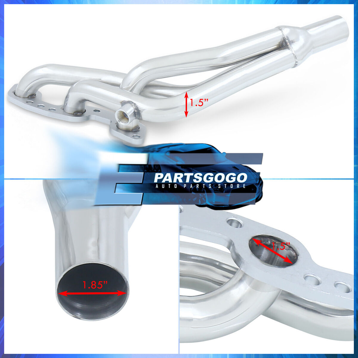For 84-89 Nissan 300ZX Z31 VG30E 3.0 SOHC V6 JDM Stainless For 84-89 Nissan 300ZX Z31 VG30E 3.0 SOHC V6 JDM Stainless
