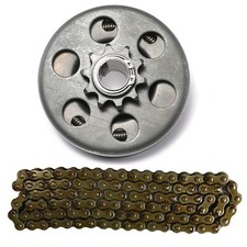 420 Chian Centrifugal Clutch 20mm Bore 10T 420 Chain For Go kart Mini Bike 210cc
