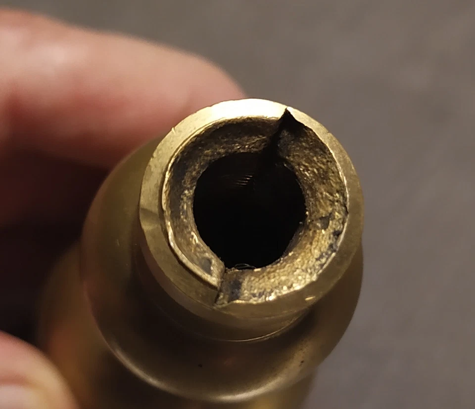 Ancien pommeau en laiton forme pomme de pin poignée Art Nouveau - Photo 4/4