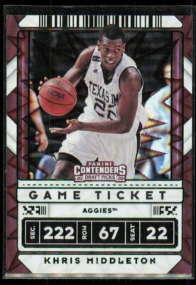 2020-21 Game Ticket Green Explosion Khris Middleton Milwaukee Bucks #30