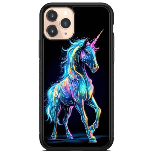 glitch art unicorn For iPhone SE4 16E 12 13 14 15 16 Pro Max Anti scratch Cover - Picture 6 of 25
