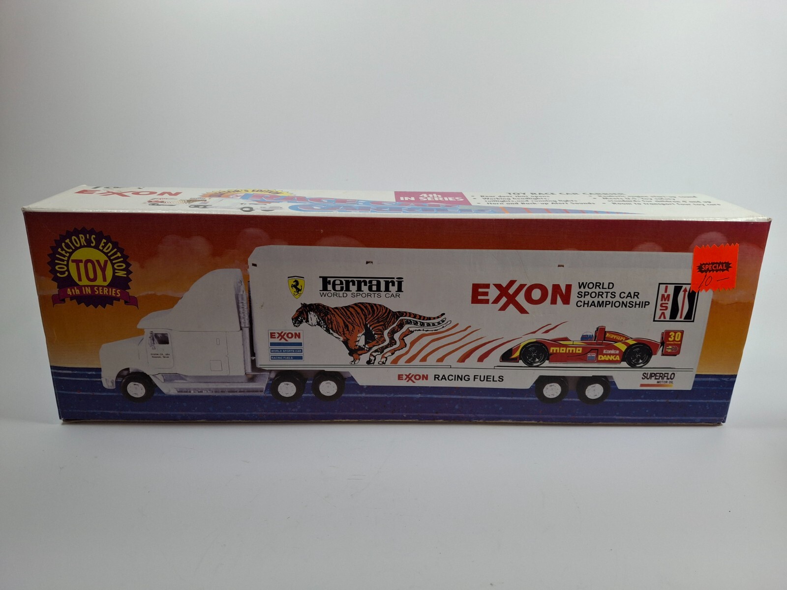 1995 EXXON COLLECTOR'S EDITION RACE CAR CARRIER 4TH IN SERIES | eBay