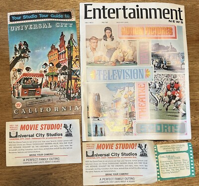 1968 Vintage Universal (City) Studios Guide, Tickets, & Entertainment News - Lot