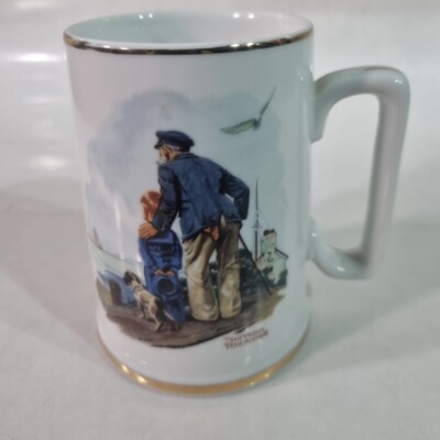 Norman Rockwell Museum 1985 Looking Out to Sea Kaffeebecher Tasse Kunstsammlung