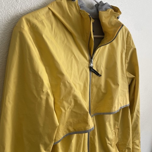 Charles River Apparel Rain Jacket Lightweight Reflective Yellow Size M - Picture 6 of 12