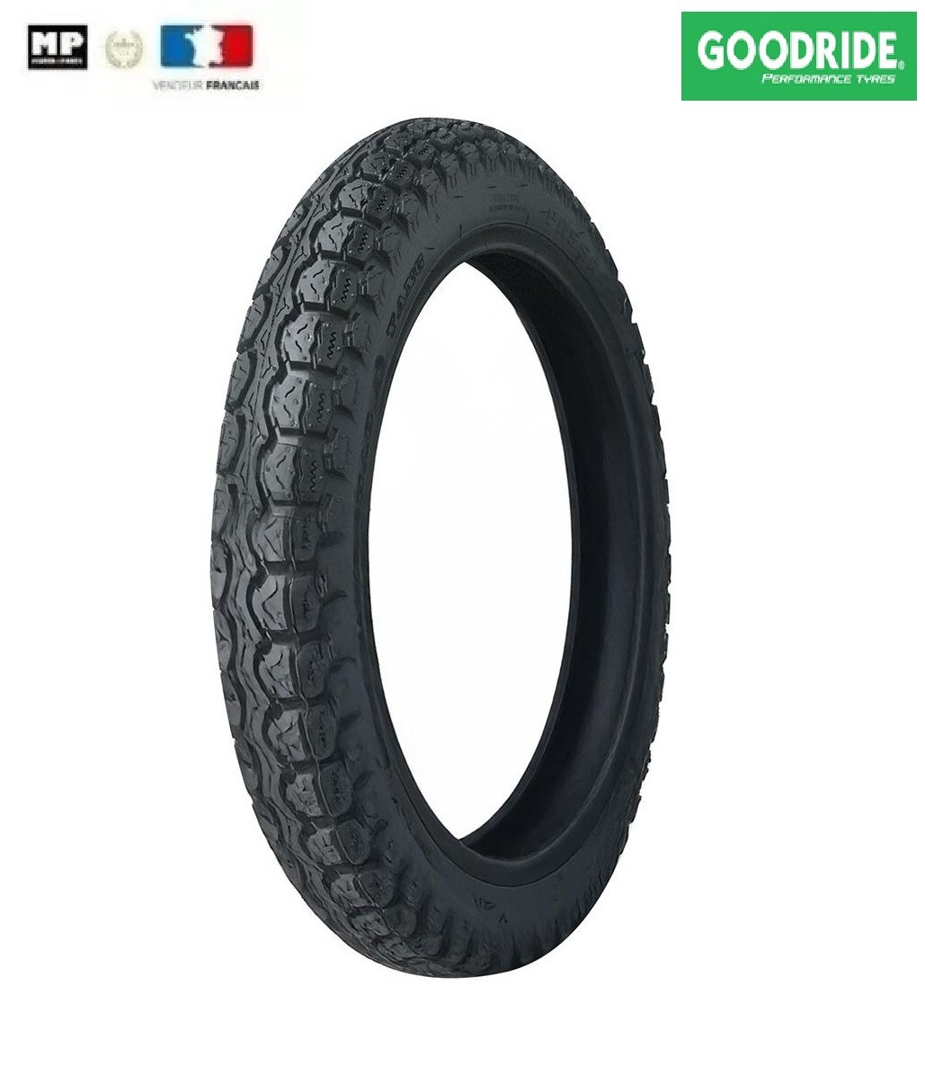 Pneu mobylette 2.00-17 Goodride H675 pour réparer une roue de cyclomoteur usée