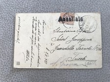 SEGNATASSE 20 CENT CENTESIMI ANNULLATO annullo cartolina 1920 trieste