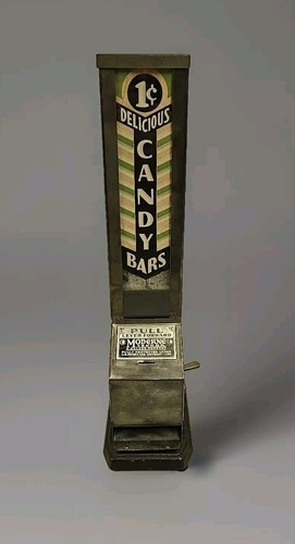 Vintage Walzer Moderne Vendor 1 Cent Candy Bar / Gum Machine