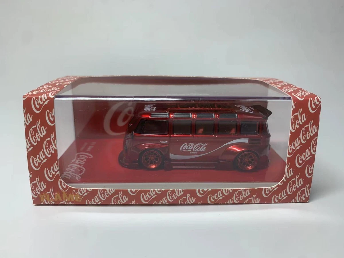 Flame 1/64 Scale Volkswagen VW T1 Type1 Bus RWB ---Coca-Cola