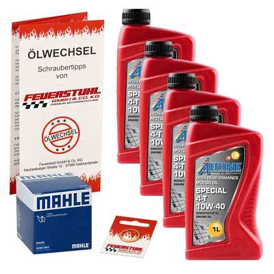Honda CX 650 T Turbo (RC16) 82-85, Alpine 10W40 Öl + Mahle Ölfilter, Motoröl Set
