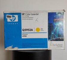 Genuine HP Q5952A Yellow Toner Cartridge, Standard Color LaserJet 4700 NEW