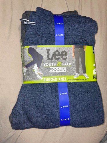 LEE YOUTH 2 PACK RUGGED KNEE JOGGERS Size: M (10-12), L (14-16), S (7-8) New - Picture 9 of 14