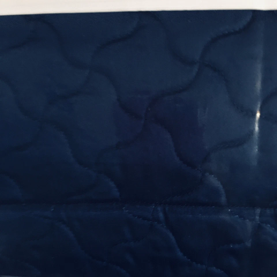 SFERRA "PARRO 4245" F/QUEEN NAVY 1 peça COBERTOR ACOLCHOADO ACETINADO NOVO NA CAIXA  - Imagem 4 de 4