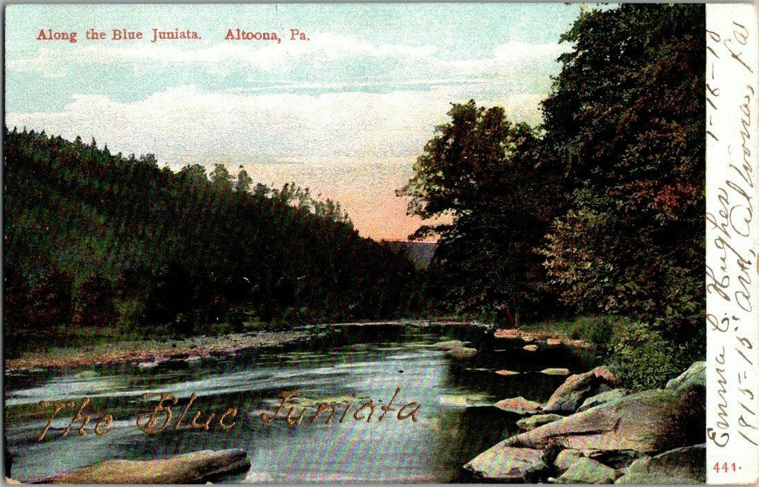 1909. ALTOONA, PA. BLUE JUNIATA. POSTCARD 1A23 | eBay