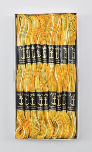 25 Skeins Anchor Cotton Egyptian Colour Cross Stitch Embroidery Floss Thread 8mt - Picture 26 of 38