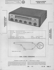 1957 HARMAN KARDON TA-120 AM FM TUBE RADIO SERVICE MANUAL PHOTOFACT SCHEMATIC