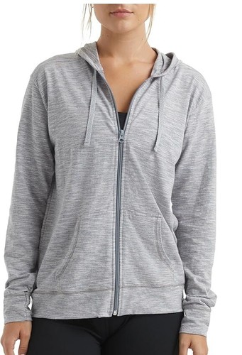 Hanes Damen Hoodie Mit Reißverschluss – Leichter Slub-Jersey Aus Baumwolle, Mit Kapuze Und Taschen